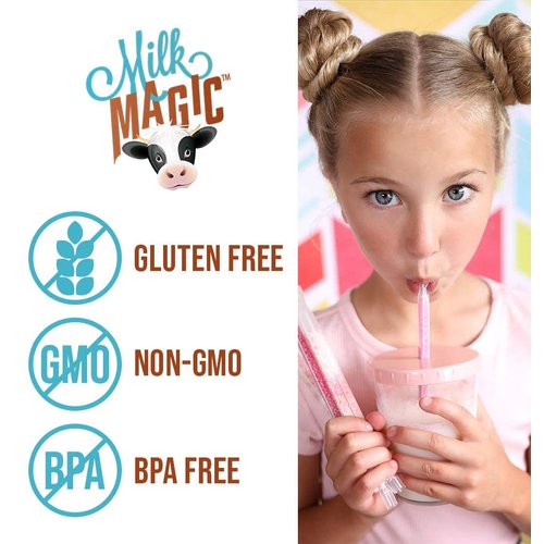 Milk Magic Chocolate Milk Flavoring Straws - Box of 24 Milk Straws