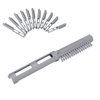 ZJchao 12Pcs Volumizing Hair Root Clip Hair Perm with Hollow DIY Curler Clamps and Hair Styling Rollers, Gray