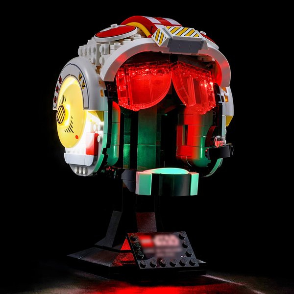 LIGHTAILING Led Lighting Kit for Lego- 75327 Luke-Skywalker (Red Five) Helmet Building Blocks Model - LED Light Set Compatible with Lego Model(Not Include Lego Model)
