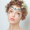 Allruyee 4 Sets Face Jewels Face Gems Mermaid Glitter Rhinestone Crystal Stickers Waterproof Eyes Face Temporary Tattoos for Party,Rave Festival,Carnival,Holiday Costumes,Rave Accessories,Dress-up……