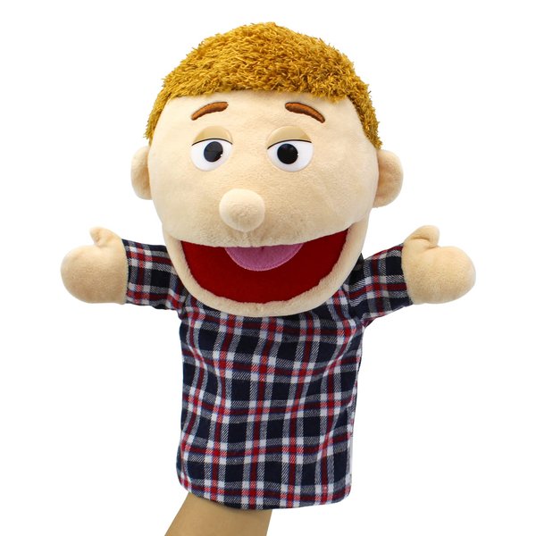 Family Hand Puppets,Puppets for Kids Role Paly Family Members 13.4 INCH Multi-Ethnic Puppets Plush Soft Hand Puppets Family Puppets Story Toys, Puppets for Girls Boys Finger Puppets Puppet Set Gifts