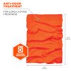 Ergodyne Chill Its 6485 Neck Gaiter, Multiple Ways to Wear Headband or Face Mask, Sweat-Wicking,Orange,Hi-Vis Orange