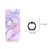 lenoup Transparent Heart Cell Phone Ring Holder Kickstand,360 Rotation Clear Heart Cell Phone Finger Ring Grip Stand for Phones,Pad