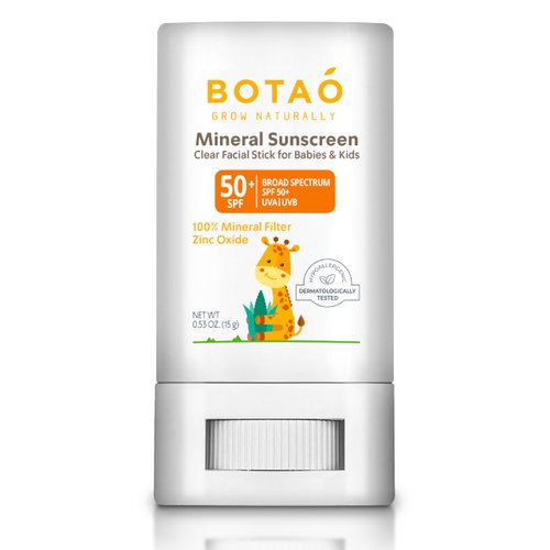 BOTAO Mineral Sunscreen clear facial stick SPF 50+ for baby and kids