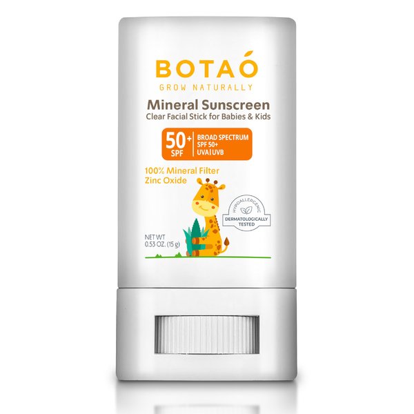 BOTAO Mineral Sunscreen clear facial stick SPF 50+ for baby and kids