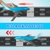 OTONOPI Toy Airplane Die-cast Metal Model Plane Pull Back Aircraft Airline for Kids Cake Toopper Party Favor Age 3+ Pack of 4pcs
