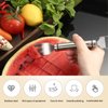 3PCS Watermelon Fork Slicer Cutter, 2 in 1 Stainless Watermelon Slicer