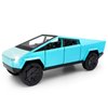 Cybertruck Model: 1/32 Diecast Metal Toy Trucks with Lights and Sounds, Mini Vehicles Toys for Boys, Ages 3 and Up (Blue)