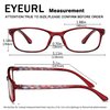 EYEURL Blue Light Blocking Readers for Women - Set of 2 Ladies Computer Reading Glasses +2.0 Choose Your Magnification Lightweight and Comfortable