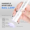 Aokitec Handheld UV LED Nail Lamp - UV Light for Nails Portable Nail Dryer for Curing Gel Nail Polish Rhinestones Glue Gel Nail Art Gel Quick Dry for Home DIY Manicure Salon Use Gift Set Travel Use