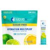 Liquid I.V. Sugar-Free Hydration Multiplier - Lemon Lime – Hydration Powder Packets, Electrolyte Drink Mix, Easy Open Single-Serving Stick Non-GMO 24 Sticks + 1-0.45 green grape sugar free