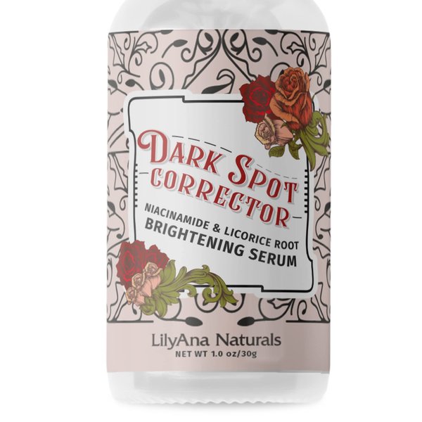 LilyAna Naturals Dark Spot Corrector - Dark Spot Remover for Face - Brightening Face Serum for Women and Men - Niacinamide and Licorice Root -1oz