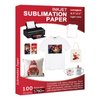 Sublimation Paper 100 Sheets 8.5 x 11 Inches 125gsm, for Any Inkjet Printer with Sublimation Ink Epson, Sawgrass, Heat Transfer Sublimation for Mugs T-shirts Light Fabric