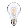 Satco 21734-7.5W A19 LED Clear Medium base 3000K 120V 4-Pack A19 A Line Pear LED Light Bulb