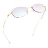 LifeArt Blue Light Blocking Glasses, Computer Reading Glasses, Anti Blue Rays, Reduce Eyestrain, Rimless Frame Tinted Lens with diamond, Stylish for Women (+1.00 Magnification)