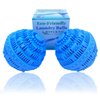 BTFLKNS Eco-Friendly Laundry Balls, 2Pcs Premium Washing Ball, Super Soft Shell Doesn't Hurt Clothes, Advanced ceramic balls, 2000 Washing Cycle Laundry Balls, All Natural Detergent(2Pack,Blue)