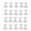 Lightweight Clear Heads Twist Pins Reusable Plastic Head Upholstery Pin for Slipcovers Drapes Bedskirts Use 20Pcs Practical Design