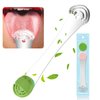 Moosec Tongue Scraper Cleaner, Bad Breath Treament&Get Rid of White Tongue, 100% BPA Free Medical Grade Stainless Steel Tongue Scrubber for Oral Care Dentist Recommendation
