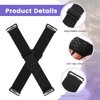 Ranjaner 2pcs Elastic band for Wigs Black Adjustable Nonslip Wig Elastic Bands, Glueless Wig Elastic Straps Accessories for Sewing Making Wigs