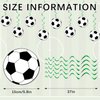 30 Pcs Soccer Ball Hanging Swirls Soccer Party Decorations Soccer Garland Soccer Party Supplies for Boys Kids Birthday Baby Shower Sports Themed Party Decoration One Sided Printing