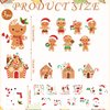 JarThenaAMCS 36 Packs Christmas Paper Craft Kit for Kids Gingerbread Man House Arts and Crafts DIY Cards with Stickers Xmas Make Your Own Ornament Set for Classroom Activities Party Decor Supplies