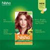 Nisha Creme Permanent Hair Color 100 percent Gray Coverage Hair Dye Easy to Apply Long Lasting Hair Colouring For Ultra Soft Deep Shine Conditioning With Natural Herbs Pack of 3 (Mahogany)