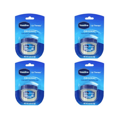 Vaseline Lip Therapy Original .25 Ounce Pack of 4