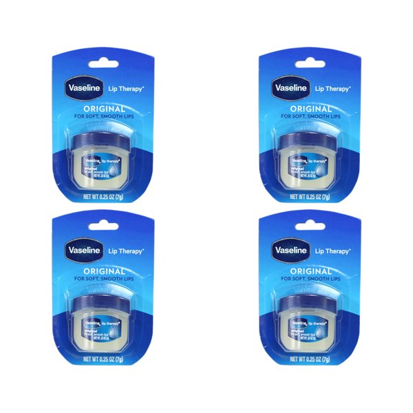 Vaseline Lip Therapy Original .25 Ounce Pack of 4