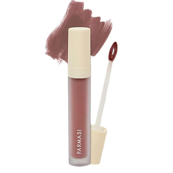 FARMASi Make Up Matte Liquid Lipstick, Long-Lasting and Ultra-comfortable, High-Impact, Lightweight, Organic, Pure Pigments 0.14 fl.oz (Brave)