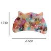 Cute Cat Head Hair Clips,Cellulose Acetate Hair Clips,Small Claw Clips for Girl,Hair Accessories,S12