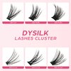 DYSILK Lash Clusters, 280 Pcs Fluffy Cluster Lashes DIY Cluster Eyelash Extensions Volume Reusable Individual Lashes Cluster Wispy Look Super Thin Band & Soft(Fluffy, D-10-16mix)