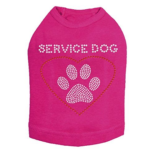 Service Dog Dog Shirt 4XL FUCHSIA