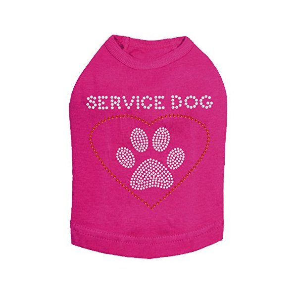 Service Dog Dog Shirt 4XL FUCHSIA