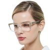 OCCI CHIARI Reading Glasses 1.50 Womens Trendy Cateye Readers 1.0 1.25 1.5 1.75 2.0 2.25 2.5 2.75 3.0 3.5 4.0 5.0 6.0 (Transparent, 1.5)