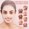 RIHAKO Jelly Mask for Facial Skin Care, Peel-Off Jelly Mask Powder for Hydrating Nourishing Brightening, Jelly Face Mask Set,Turmeric Vitamin C, Rose and Green Tea,Easy DIY Home Spa Kits