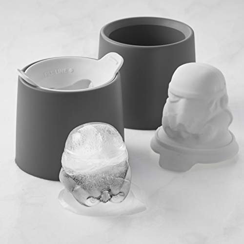 Star Wars Large Ice Cube Molds for Cocktails or Fun Beverages - BPA and Phthalate Free - Licensed and Exclusive - Set of Two (Stormtrooper)