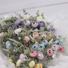 Floral Fall Artificial Baby Breath Flower Halo Wedding Crown Lilac Bridal Headpiece Greenery Crown HC-24 (F-pink)