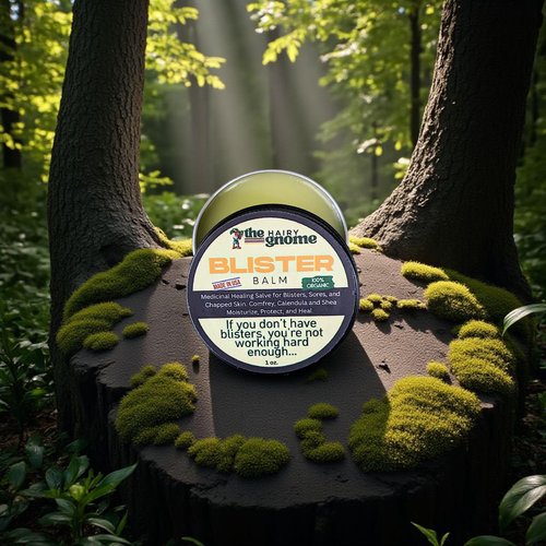 Serendipitous Summer Farms The Hairy Gnome- Blister Balm | Organic First Aid | If you don't have blisters your'e not working hard enough. Plastic Free Company. Give a Sh$t About Nature. (3)