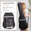 CAHAYA Electric Guitar Bag Gig Bag 6mm Padding Padded Backpack with Reflective Bands Soft Guitar Case Black CY0225