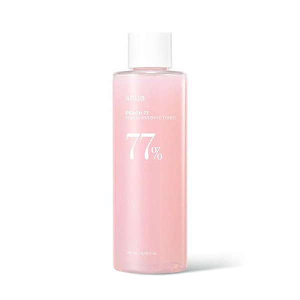Anua Peach 77 Niacin Essence Toner 250ml / Brightening Toner for Face, Niacinamide, Panthenol, Ceramides, Facial Toner for Glass skin, Korean Skin Care (8.45 fl.oz.)