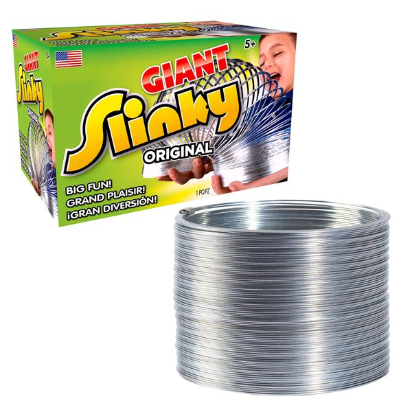 Just Play The Original Giant Slinky Walking Spring Toy, Metal Slinky, Party Favors, Fidget Toys, Kids Toys for Ages 5 Up