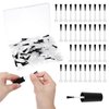 60 Pcs Disposable Dip Replacement Brush, Mini Nail Polish Replacement Brush Dipping Powder Liquid Replacement Fine Soft bristles Brush for Salon