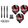 Viper by GLD Products V-Factor 90% Tungsten Steel Tip Darts with Storage/Travel Case, 24 Grams,Silver,23-1704-24