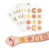 Sun First Temporary Tattoos Boho Sun Party Decorations Favors Supplies Sunshine Themed Cute Stickers 8 Sheets 96 PCS Gifts for Baby Girls Boys Class School Carnival