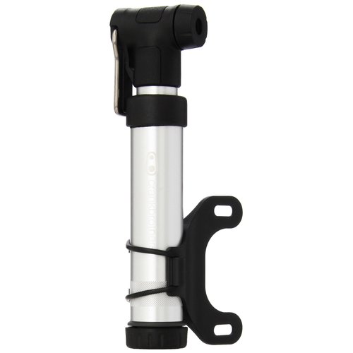 Crankbrothers Gem Hand Pump, Silver, Aluminum, 100psi/7+ Bar, 130psi/9bar, 176mm, 5-year Warranty