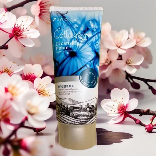 Generic 123 UBuy Shop_Korea Collagen Cleansing Foam Hydrating Removes Dead Cells 100ml, Clear