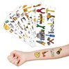 Handyman Temporary Tattoos 10 Sheets 100 PCS Mechanic Party Decorations Favors Supplies Tools Theme Birthday Cute Stickers Christmas Gifts for Boys Girls Class School Prizes Carnival Christmas
