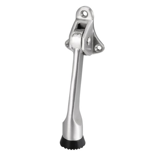 uxcell 304 Stainless Steel Brushed Easy-Step Kickdown Door Stop Holder Buffer w Screws