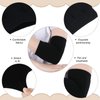 Vicenpal 2 Pairs Full Forearm Tattoo Cover Up Compression Sleeves Band Concealer Support UV Arm Sleeves for Women Men(Black,7.1 x 3.9 Inch)