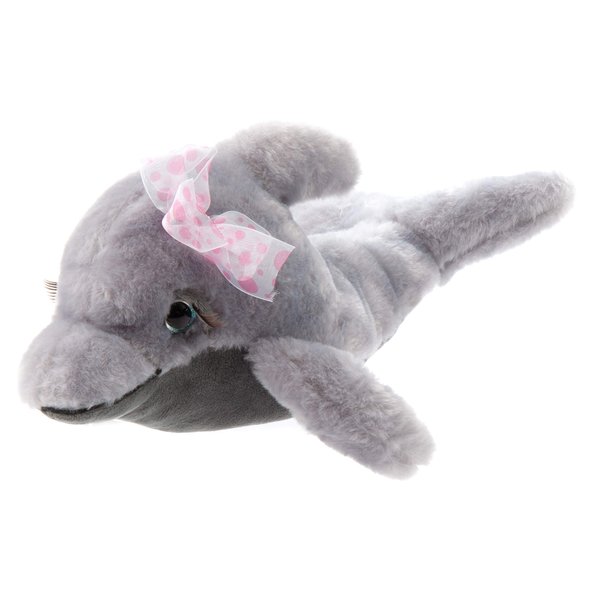 The Petting Zoo, Lash'z Dolphin Stuffed Animal, Gifts for Girls, Plush Toy 14 inches